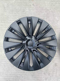 19‘’ Bladed Wheel Covers Matt Black For Model Y - TESDADDY