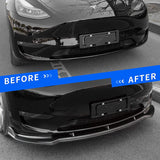 Front Lip Splitter for Model 3 - TESLOVERY