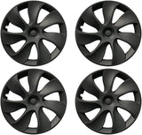 19‘’ Turbine Wheel Covers Matte Black Type A for Model Y
