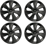 19‘’ Turbine Wheel Covers Matte Black for Model Y - TESDADDY