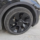19‘’ Turbine Wheel  Covers  Matte Black Type B for Model Y - TESLOVERY