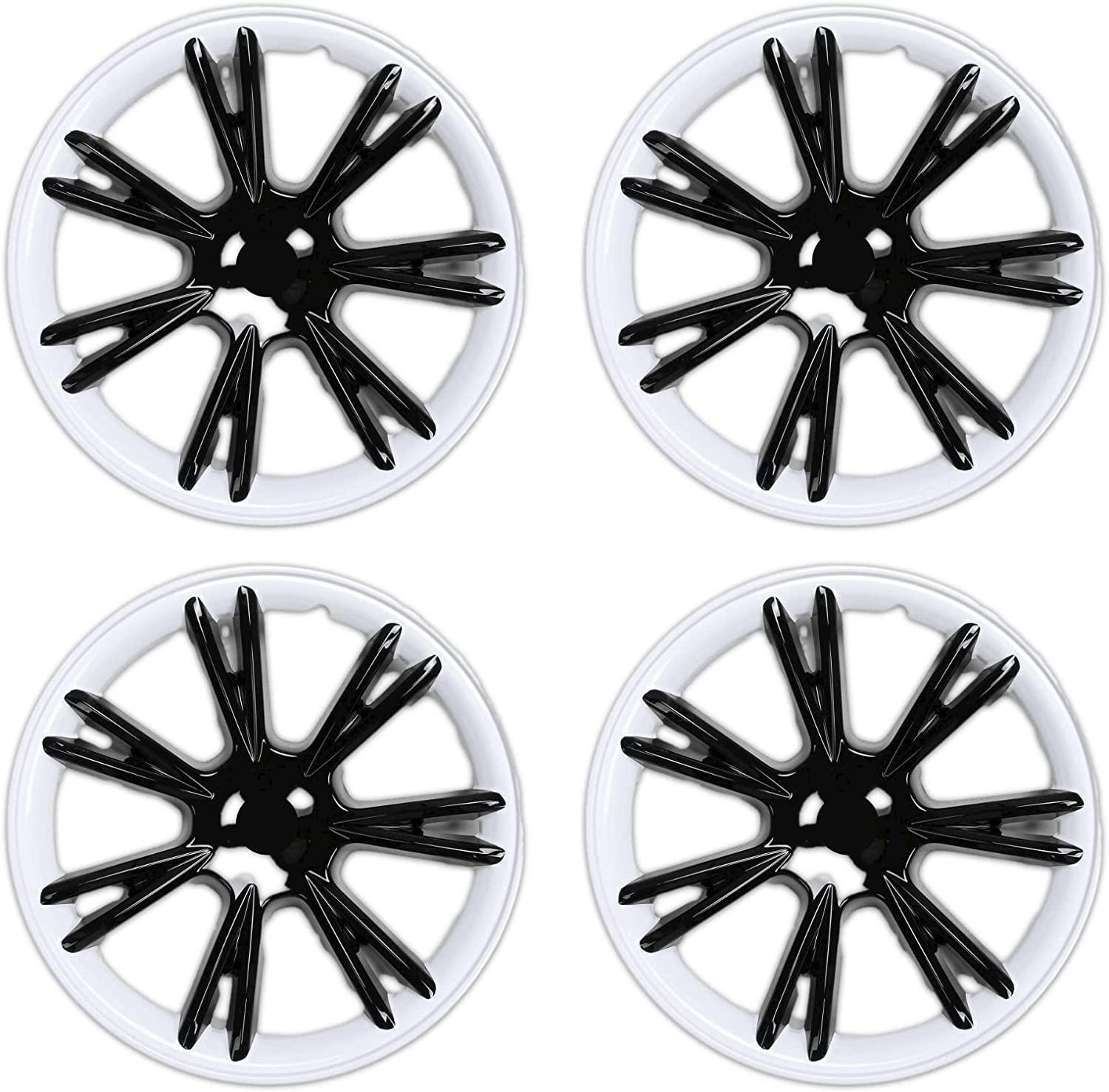 19‘’ Wheel Covers Black and White for Tesla Model Y -TESDADDY