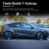 19‘’ Turbine Wheel Covers Matte Black for Model Y - TESDADDY