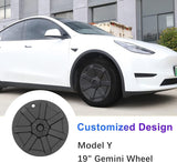 19‘’ Turbine Wheel  Covers Cybertruck Style For Model Y - TESDADDY